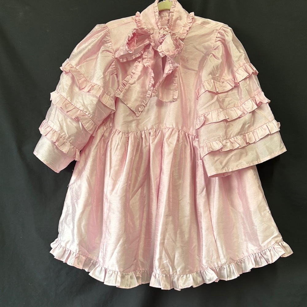 Wilson Pink Smocked Sundress with Bib Collar